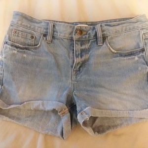 Light Wash Jean Shorts
